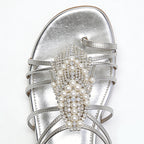 Women's Luxury Romantic Banquet Street Flip Flop Flat Sandals