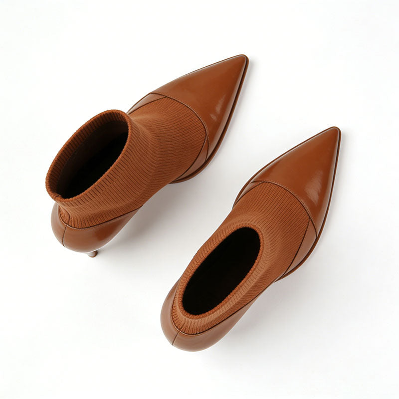 Elegant Stiletto Heeled Women's Low Boots