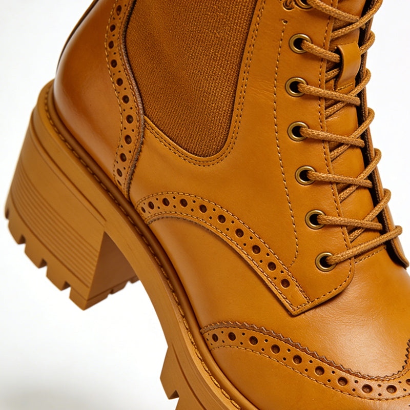 Unique Color Blocked Women's Ankle Boots
