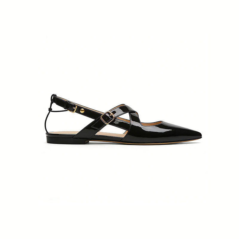 Fashion Slingback Flats Sleek Silhouette Essential Item