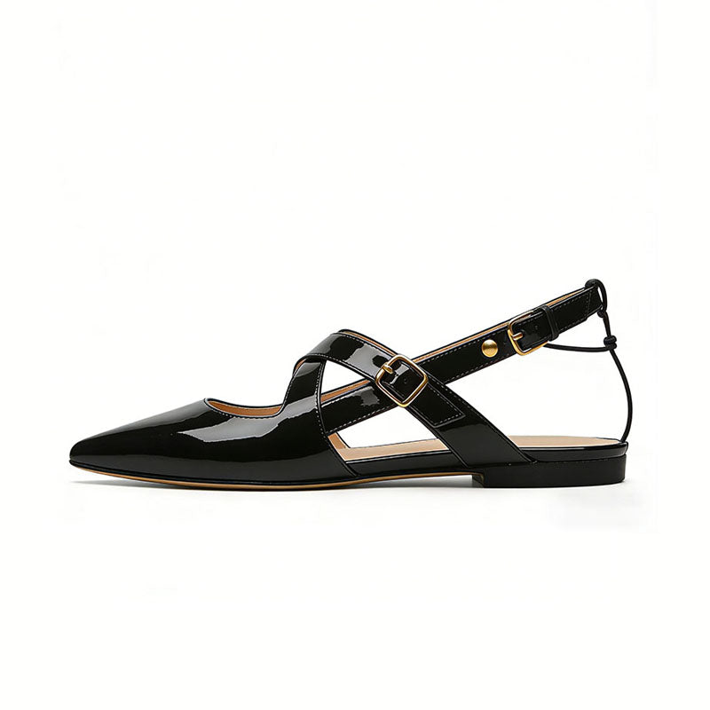 Fashion Slingback Flats Sleek Silhouette Essential Item
