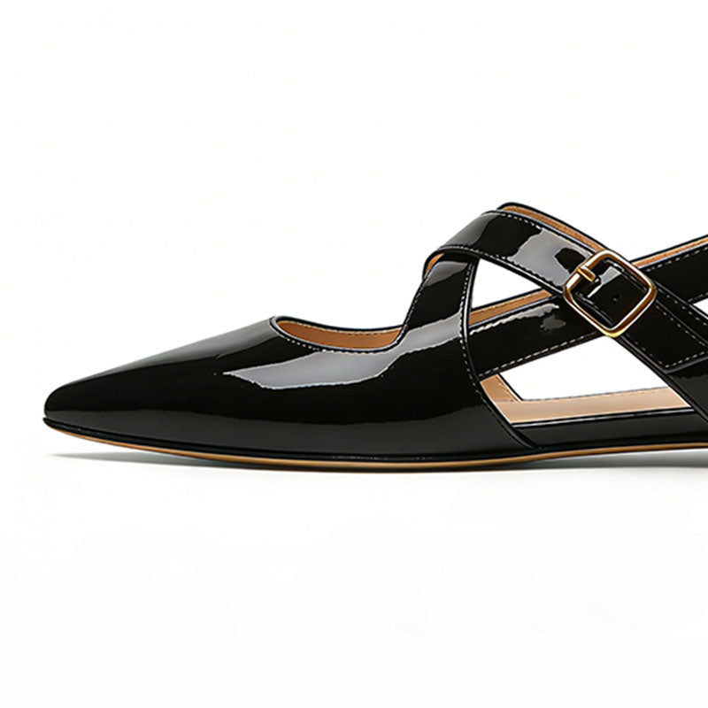 Fashion Slingback Flats Sleek Silhouette Essential Item