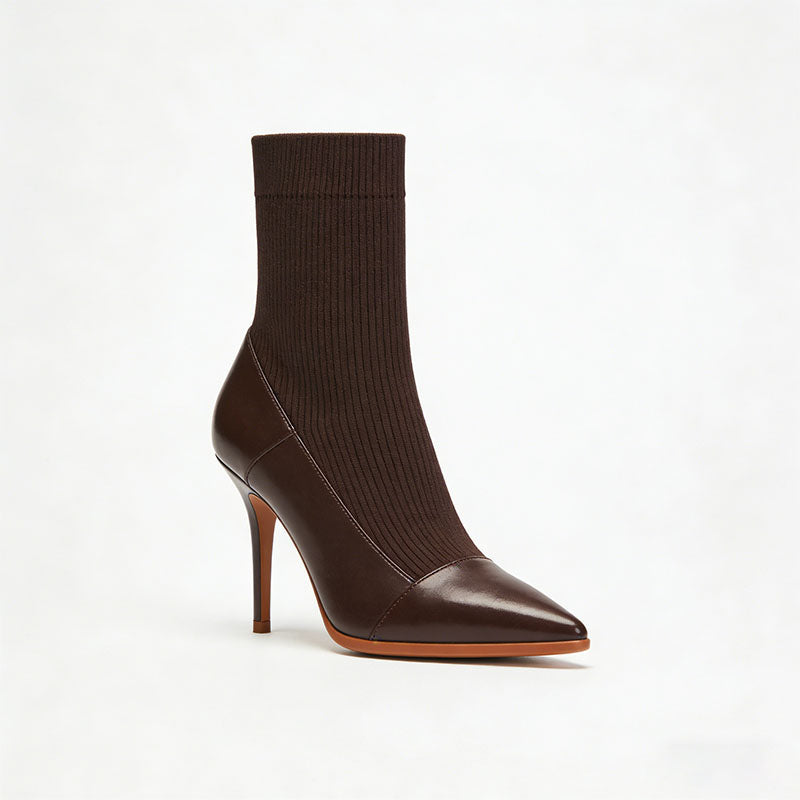Simple Stiletto Heeled Women's Low Boots