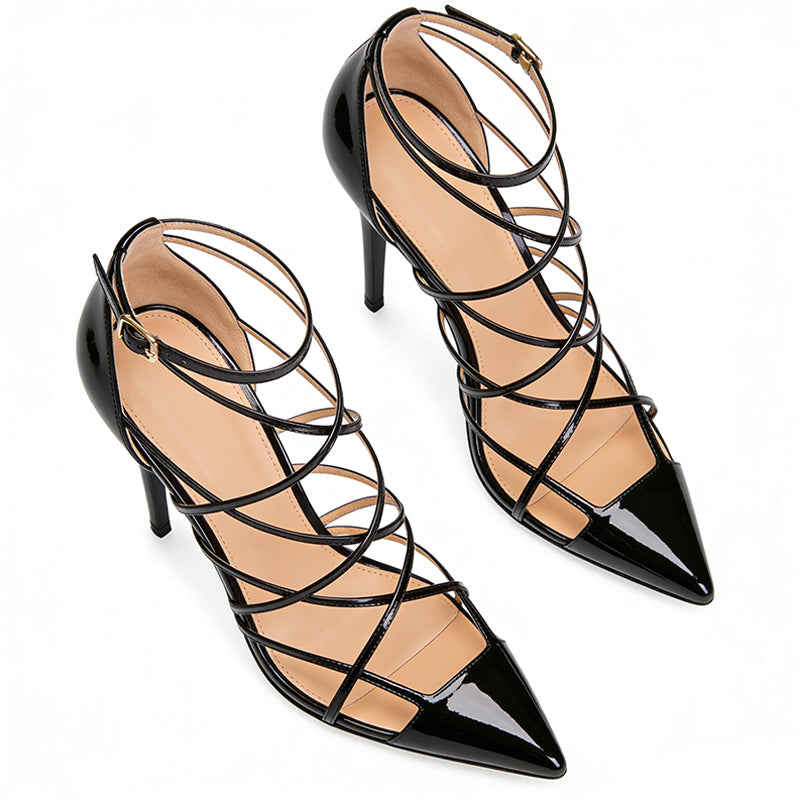 Women's Pointed Toe Stiletto Trendy Fashion High Heel Sandals