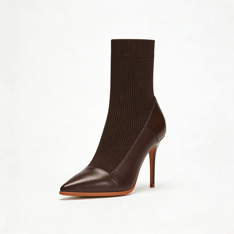 Simple Stiletto Heeled Women's Low Boots