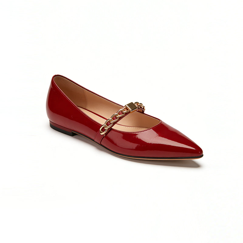 Bright Bold Eye Catching Versatile Pointed Toe Ballet Flats