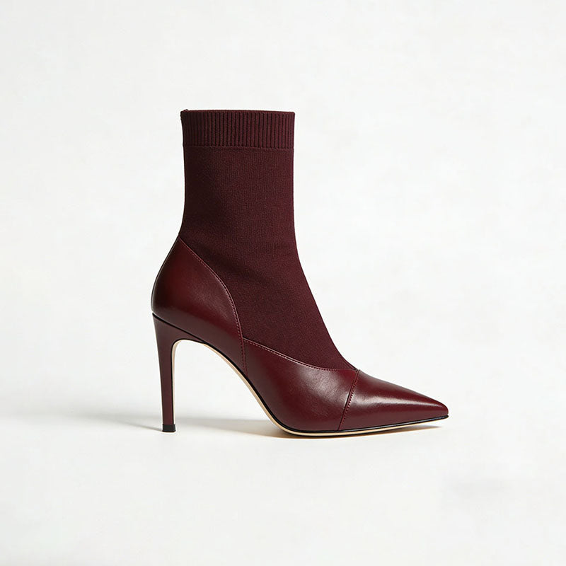 Fashionable Simple Stiletto Heeled Women's Low Boots
