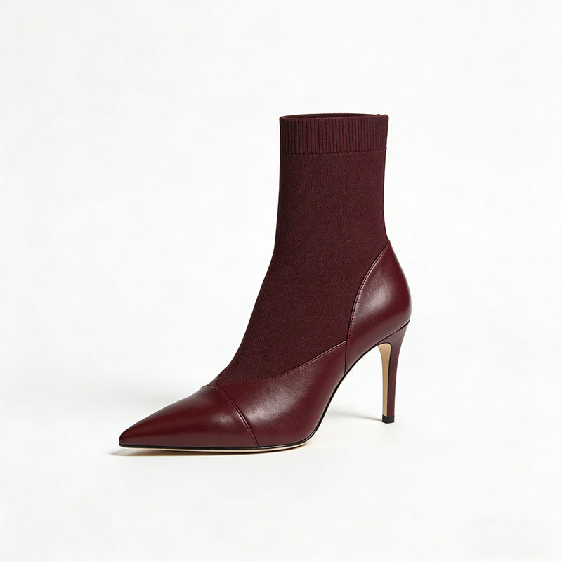 Fashionable Simple Stiletto Heeled Women's Low Boots