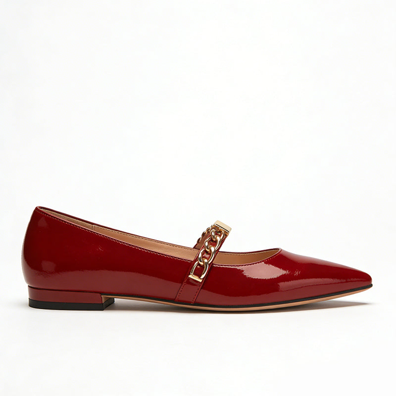 Bright Bold Eye Catching Versatile Pointed Toe Ballet Flats