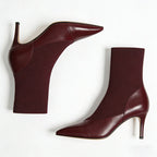 Fashionable Simple Stiletto Heeled Women's Low Boots