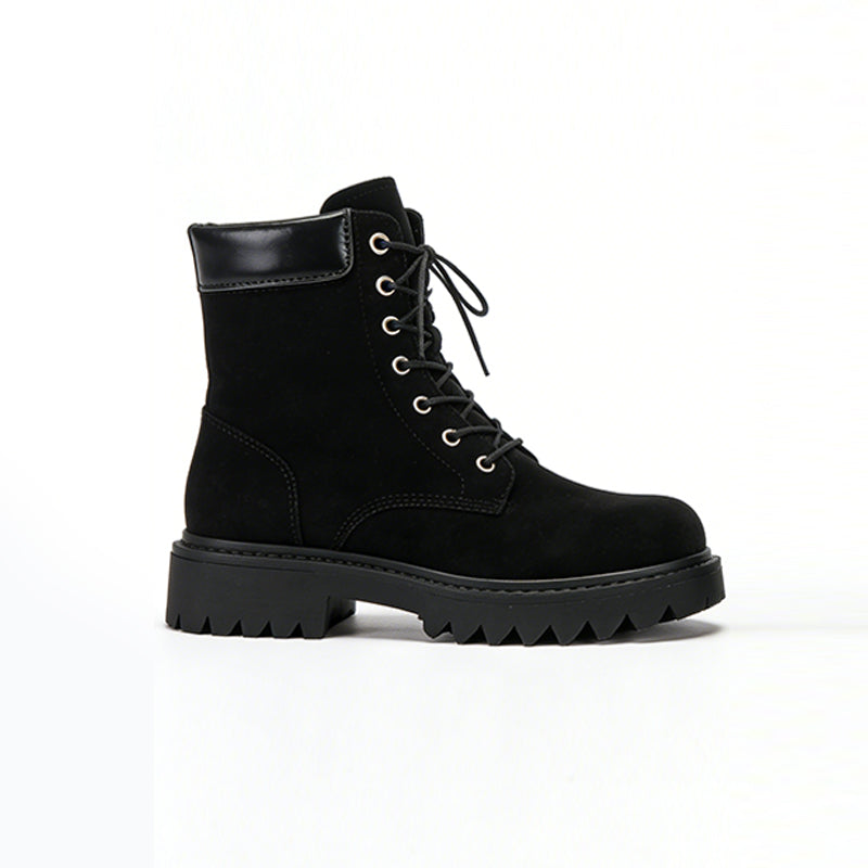 Comfortable And Simple Lace Up Women's Ankle Boots