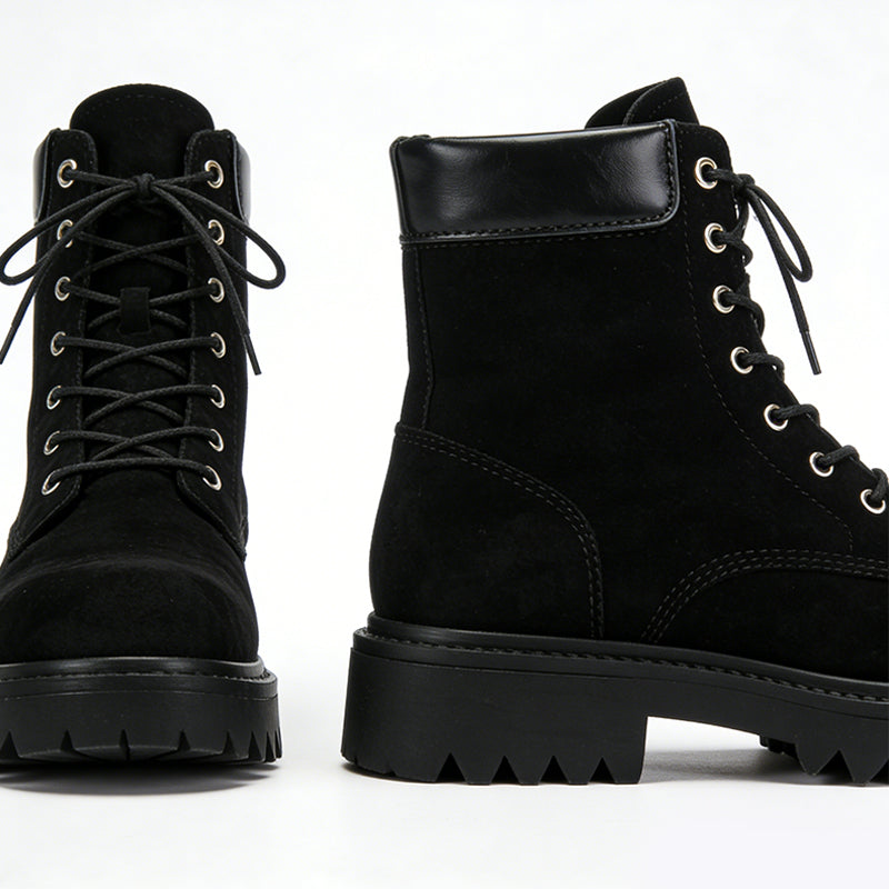 Comfortable And Simple Lace Up Women's Ankle Boots