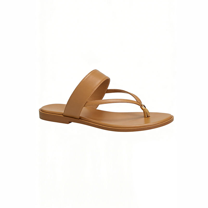 Solid Color Flip Flop Design Commute Comfortable Women's Slippers