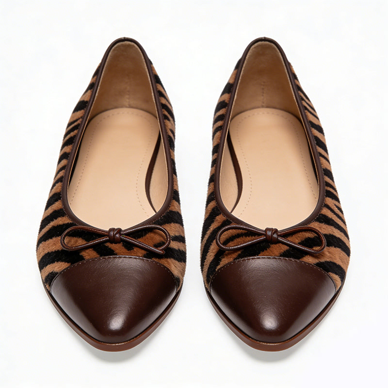 Retro Trendy Stylish Streetwear Pointed Toe Ballet Flats