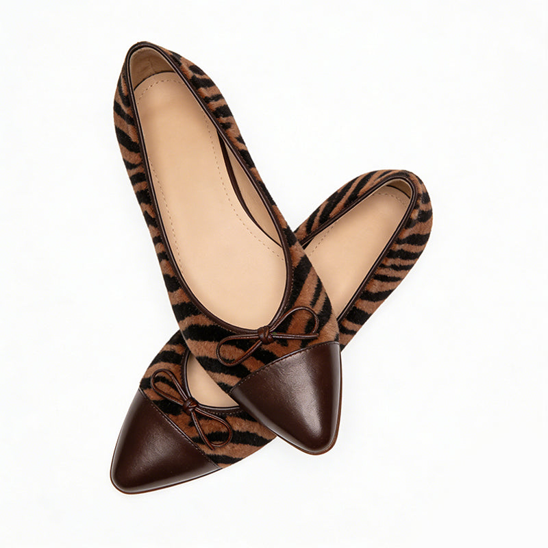 Retro Trendy Stylish Streetwear Pointed Toe Ballet Flats