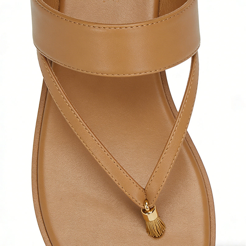 Solid Color Flip Flop Design Commute Comfortable Women's Slippers