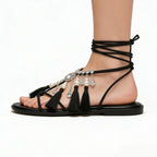 Unique Eye Catching Banquet Street Flip Flop Flat Sandals