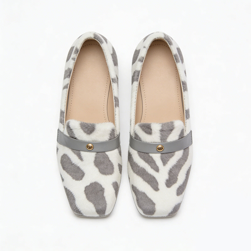 Casual Streetwear Comfortable Square Toe Ballet Flats