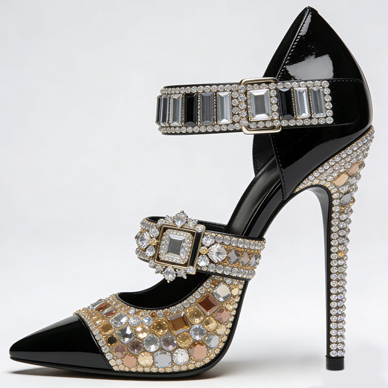 Pointed Toe Luxury Eye-catching Party Statement Stylish High Heels