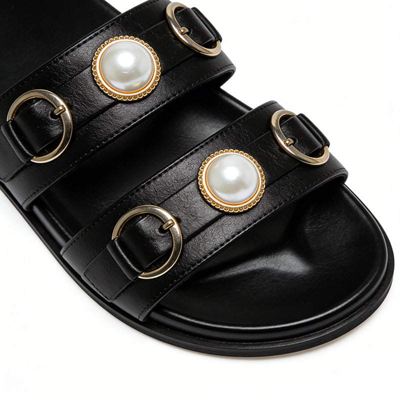 Double Strap Luxury Elegant Daily Street Versatile Women's Slippers
