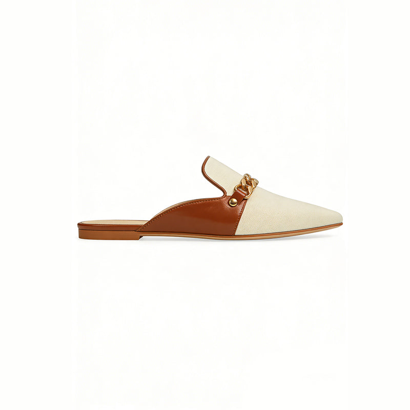 Color Block Retro Chic Commute Dating Exquisite Women's Slippers