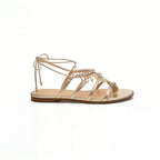 Women's Tassel Design Versatile Square Toe Flat Sandals