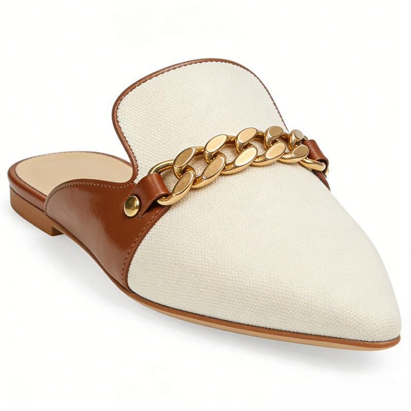 Color Block Retro Chic Commute Dating Exquisite Women's Slippers