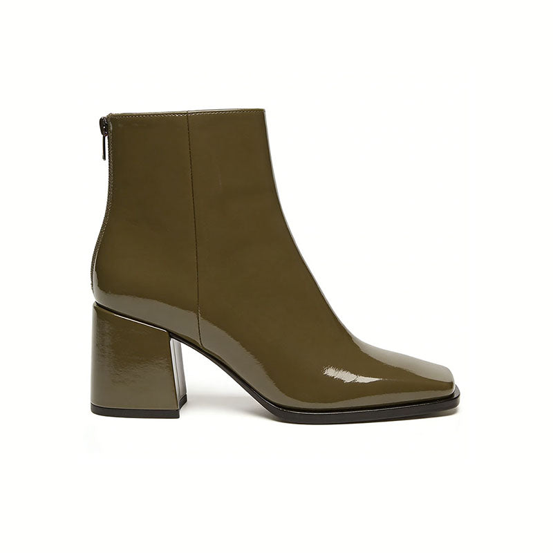 Sleek Chunky Heeled Women's Low Boots