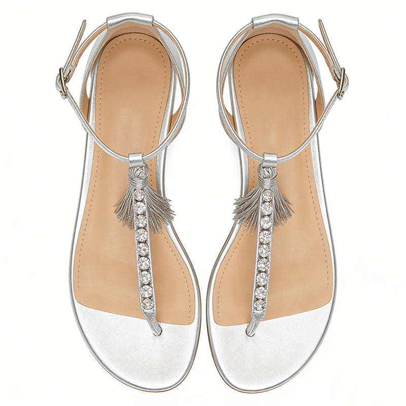 Women's Minimalist Luxury Commuter Shopping Comfort Flip Flop Flat Sandals