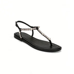 Flip Flop Sleek Exquisite Daily Street Square Toe Flat Sandals