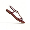 Women's Flip Flop Retro Luxury Commuter Date Square Toe Flat Sandals