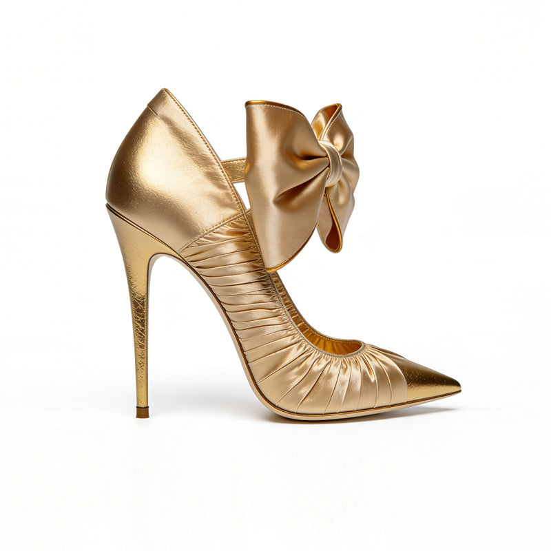 Stiletto Luxury Texture Banquet Highlight Pumps