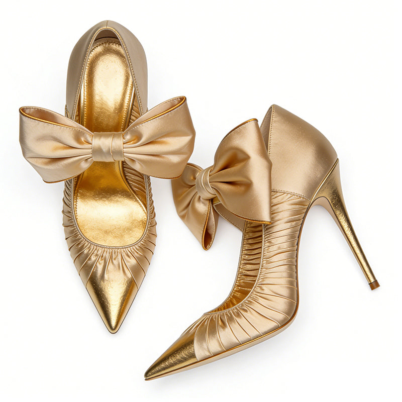 Stiletto Luxury Texture Banquet Highlight Pumps