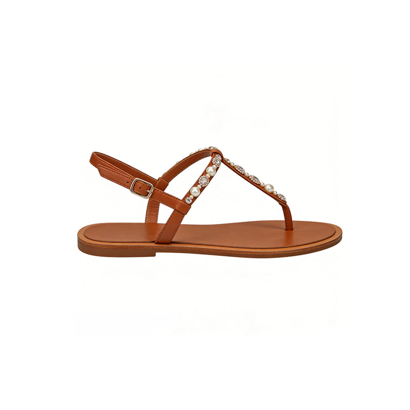 Women's Sleek Gentle Commuter Shopping Flip Flop Flat Sandals