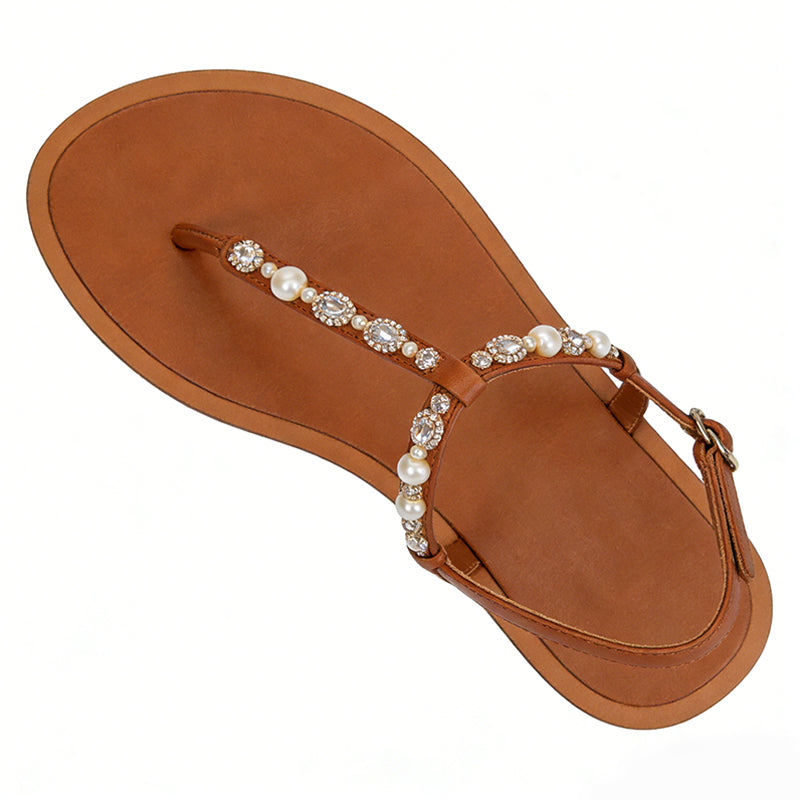 Women's Sleek Gentle Commuter Shopping Flip Flop Flat Sandals