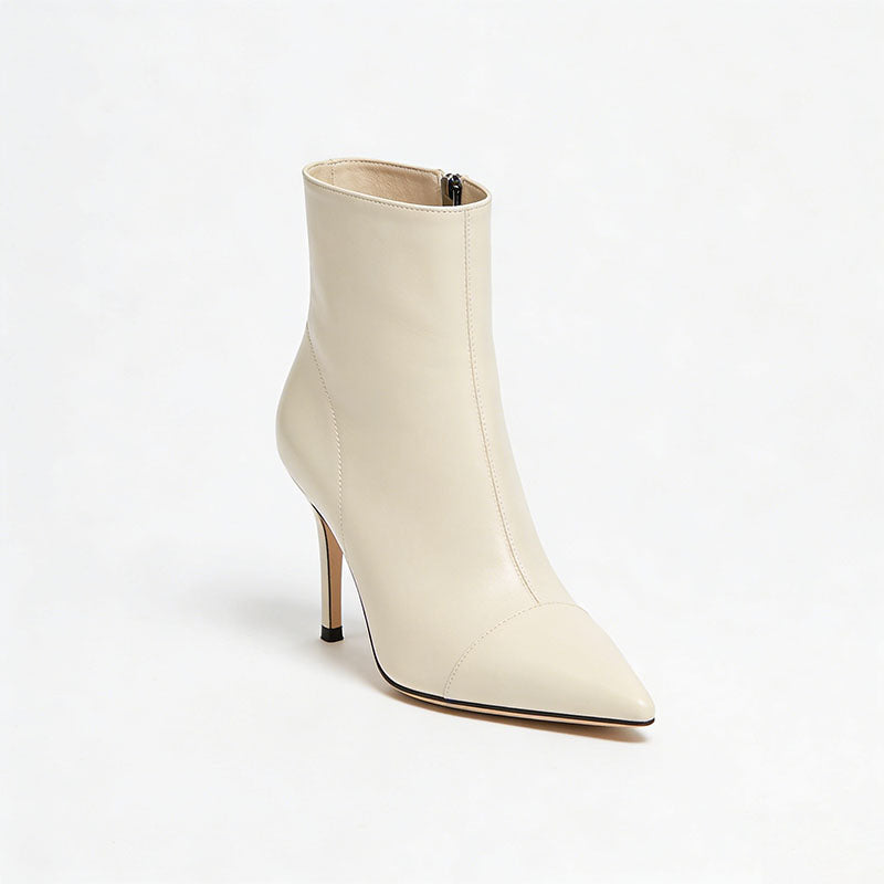 Elegant Stiletto Heeled Pointed-Toe Women's Low Boots