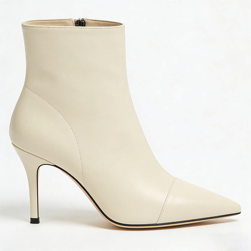 Elegant Stiletto Heeled Pointed-Toe Women's Low Boots