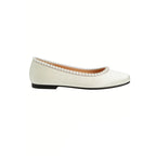 Pearl Trim Gentle Elegant Ballet Flats