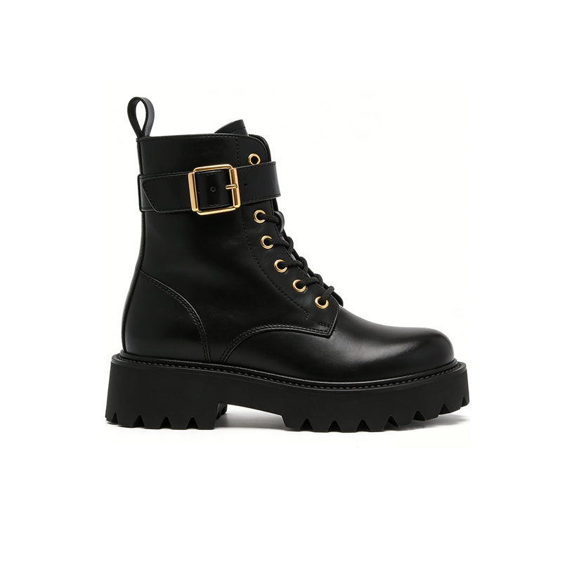 Cool Buckle Strap Women's Ankle Boots