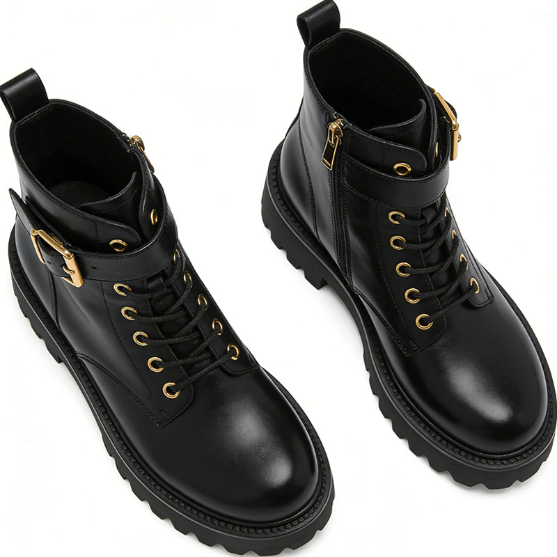 Cool Buckle Strap Women's Ankle Boots