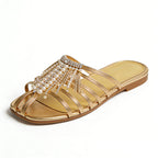 Exquisite Luxury Vacation Style Street Fashion Women's Slippers