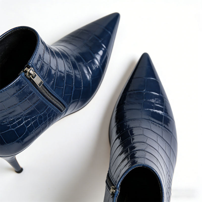 Pointed-Toe Stiletto Heeled Women's Low Boots