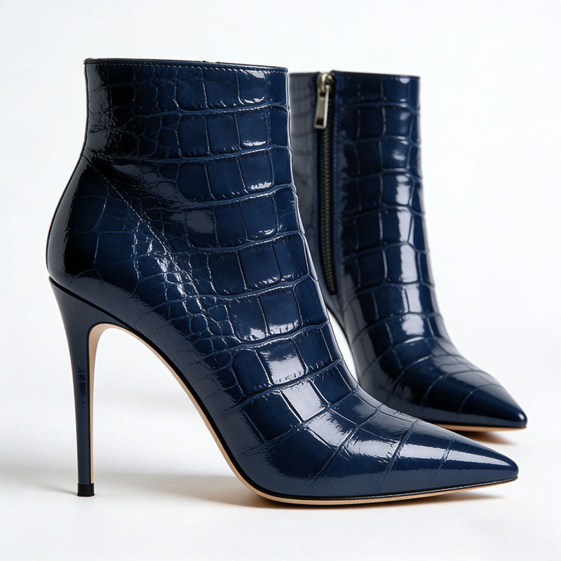 Pointed-Toe Stiletto Heeled Women's Low Boots