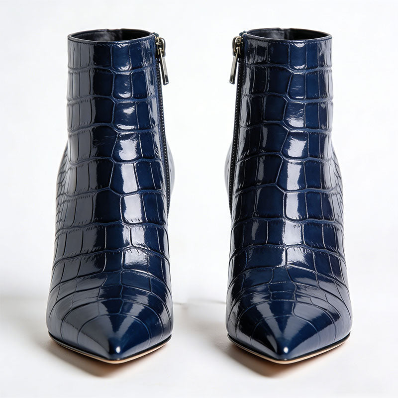 Pointed-Toe Stiletto Heeled Women's Low Boots