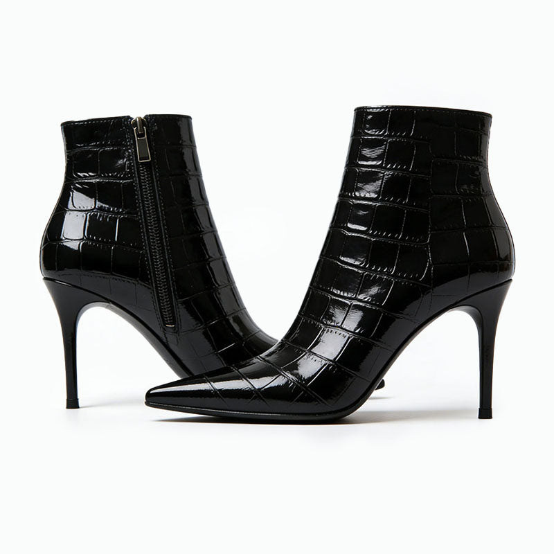 Fashionable Pointed-Toe Stiletto Heeled Women's Low Boots
