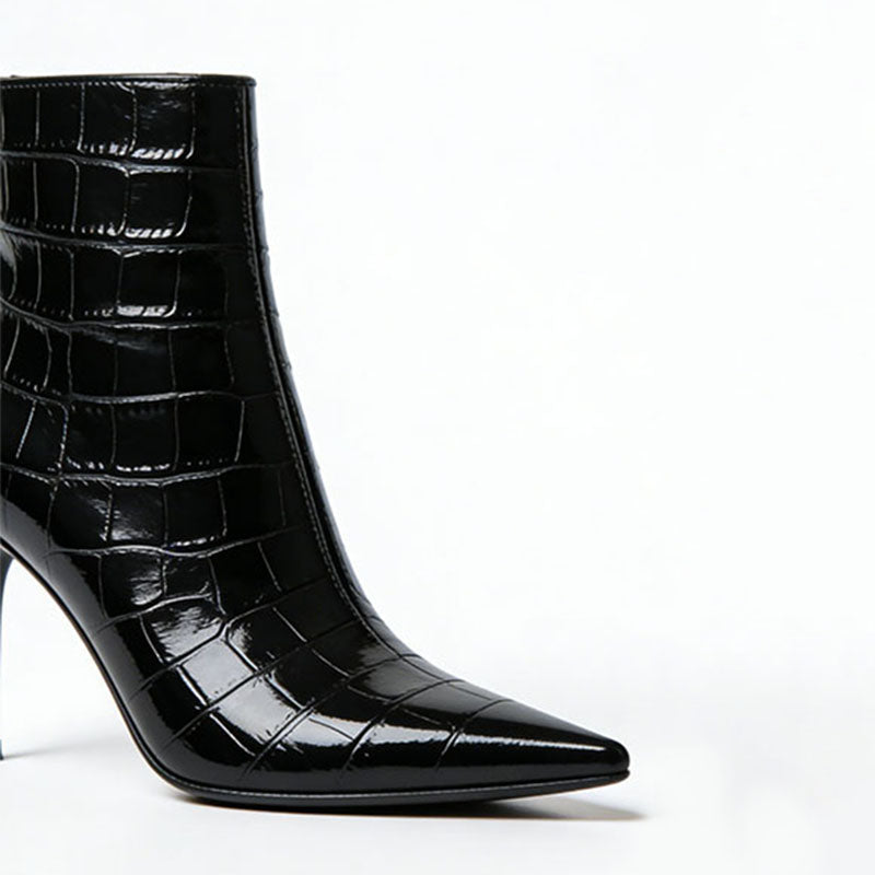 Fashionable Pointed-Toe Stiletto Heeled Women's Low Boots