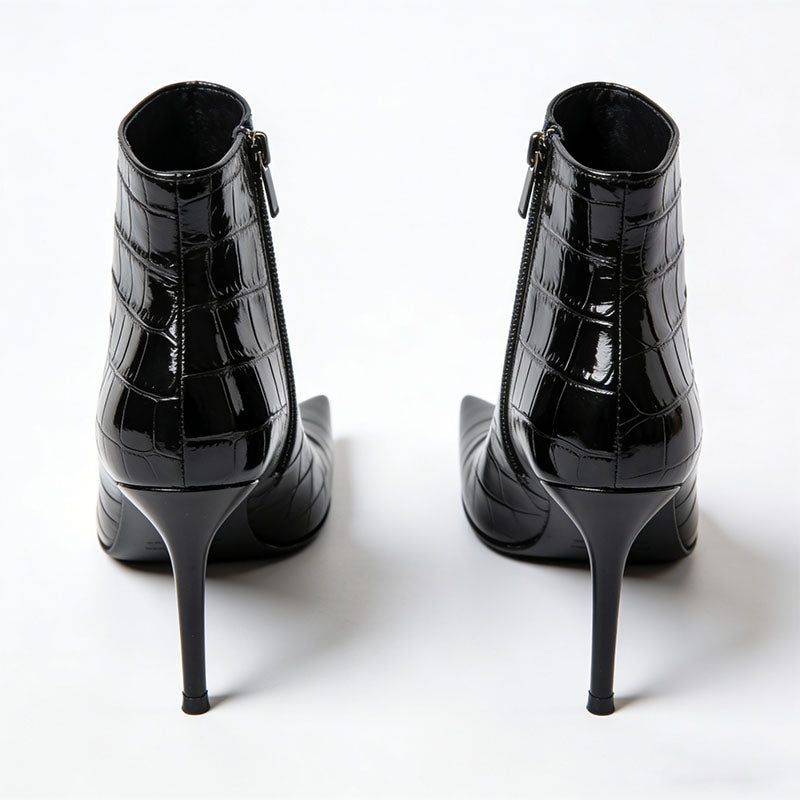 Fashionable Pointed-Toe Stiletto Heeled Women's Low Boots