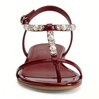 Luxury Elegant Commuter Banquet Suitable Flip Flop Flat Sandals