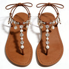 Women's Casual Elegant Versatile Flip Flop Flat Sandals