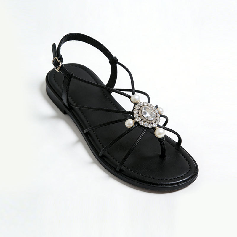 Women's Cool Elegant Eye Catching Daily Street Flip Flop Flat Sandals